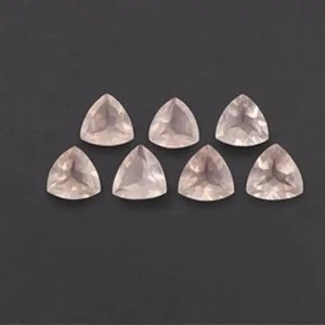 หินควอตซ์เหลี่ยมเพชรพลอยสีชมพูธรรมชาติขนาด8มม. 10มม. ตัดเป็นล้านล้านชิ้นหินหลวมสำหรับการตั้งค่าเครื่องประดับจากผู้จำหน่าย - Product Image 1