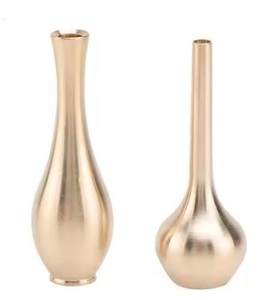 Juego de 2 Jarrones de Aluminio Premium, Modernos, de Última Tendencia, Altamente Decorativos, Jarrones de Mesa de Alta Calidad, Florales - Product Image 6