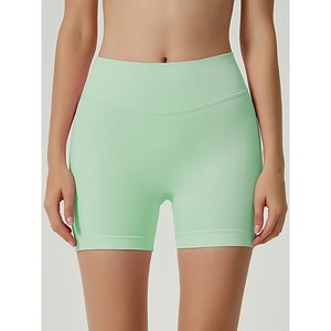 Pantalones cortos de secado rápido de cintura alta para mujer con tecnología de estiramiento de 4 vías para actividades diarias y deportivas - Product Image 1