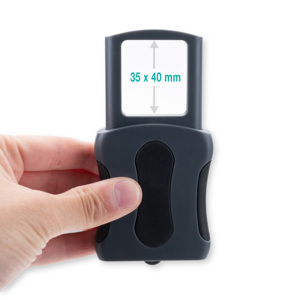 Lente de aumento retráctil con luz LED, instrumento óptico de acrílico, 3x35x40mm - Product Image 2