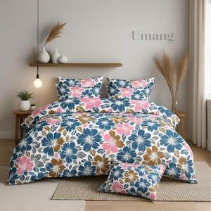 Juego de Sábanas de Microfibra de Poliéster con Diseño Geométrico Moderno, Tamaño Queen, para Uso Doméstico y Hotelero, Suave y Duradero, Juego de 3 Piezas - Product Image 1