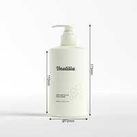 Bouteille pulvérisateur ronde en HDPE blanc Unalilia YD-1/E-356 500ml/600ml - Bouteille pour savon liquide et lessive imprimée en sérigraphie