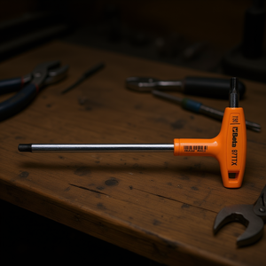 Chrome-Plated <b>Offset</b> Male Wrenches with Handle for Torx Head <b>Screwdriver</b> - Product Image 3