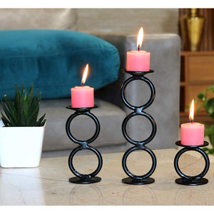 Supports à bougies gratuits Pièce d'appoint d'éclairage décoratif pour la décoration de la maison élégante Table de salle à manger Centre de table et supports à bougies chauds - Product Image 4