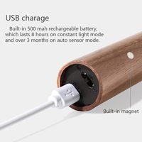 Amour lumineux mur LED lampe sans fil capteur de mouvement veilleuse USB charge support magnétique pour chambre couloir placard salon