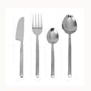 Juegos elegantes de cubiertos con mango largo de diseño en forma de U de acero inoxidable, nuevos cubiertos chapados en plata personalizables para el regreso a la escuela - Product Image 1