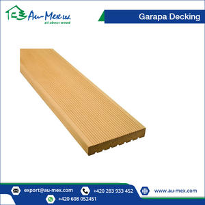 Cubierta de madera maciza de Garapa de diseño moderno, superficie de 25x145mm con lengüetas/ranuras - Product Image 2