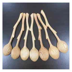 Juego de cucharas de madera ecológica de origen vietnamita seguras para uso alimentario utensilios de cocina duraderos para cocinar y servir en los mercados globales - Product Image 4