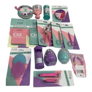 Modello triangolo cuscino d'aria trucco polvere soffio spugna di bellezza Set bagnato a secco utilizzabile per applicazioni viso scatola confezionata - Product Image 3