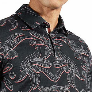 T-shirt court pour homme en coton 100% tissé, col rond, coupe classique, anti-froissement, séchage rapide, impression numérique de haute qualité, vente en gros personnalisée - Product Image 4