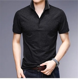 เสื้อโปโลสำหรับผู้ชายเสื้อโปโลแขนสั้นระบายอากาศได้ดีเสื้อโปโลผ้าฝ้าย100% ออกแบบได้ตามต้องการ - Product Image 6