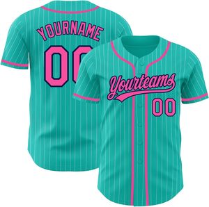 Sublimación Jersey de béisbol Equipo personalizado Camisa abotonada Tackle Sarga Nombre Número Bordado Malla Juventud Adulto Uniforme EE. UU. - Product Image 1