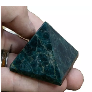 Gran oferta de alta calidad, pirámide de cristal de apatita azul Natural, talla de piedra curativa, talla para piedras preciosas, artesanías de cristal, mayorista - Product Image 6