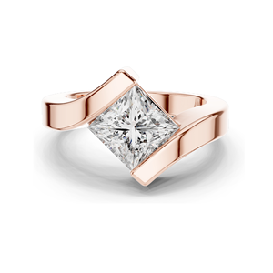 Anillo de Diamantes de Laboratorio de 2 Quilates para Mujer, Claridad VVS-VS EF, Oro de 18 Quilates, 14 Quilates, 10 Quilates y Plata 925, Oro Rosa, Amarillo, Blanco y Moissanita - Product Image 2