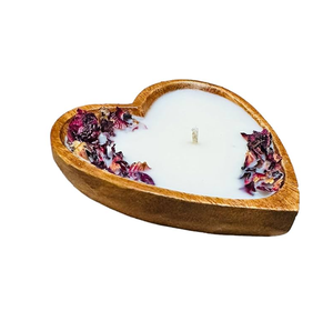 Bol à pâte en bois bol à bougie décoratif très bon prix nouveau Style 100% bol à bougie à pâte en bois naturel taille personnalisée - Product Image 5