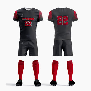 Uniformes de fútbol personalizables, material ligero y transpirable, camiseta de partido de equipo, pantalones cortos, kit deportivo - Product Image 1