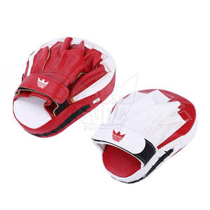 Best Sale Curved Shape Leather MMA Gloves Focus Mitts Boxing/<b>Kick</b> Boxing Hand <b>Shield</b> Customizable Moisture Wicking Hook Loop - Product Image 2