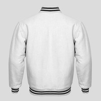 Veste de baseball universitaire pour homme Vestes universitaires brodées en patchwork de support pour homme en mélange de polyester et de coton