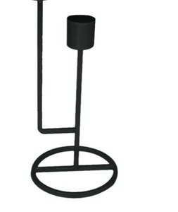 Bougeoir enduit de poudre noire facile Portable métal fil photophore bougeoir fêtes de noël éclairage bougeoir ventes - Product Image 4