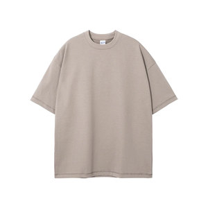 T-shirts surdimensionnés pour hommes, coton vintage, col rond, manches courtes, hauts pour hommes, coupe ample, t-shirt décontracté - Product Image 1
