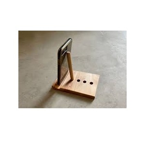 ที่ตั้งมือถือทำจากไม้หรูหราทำด้วยมือการออกแบบที่เป็นเอกลักษณ์ส่งเสริมการขายบนโต๊ะอาหาร - Product Image 6