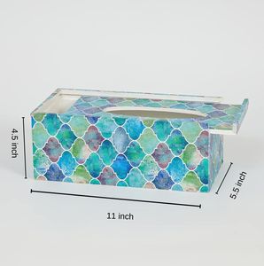 Boîte à mouchoirs de haute qualité Logo imprimé personnalisé porte-serviettes de supermarché boîtes à mouchoirs en plastique créatives Panton stockage par HF CRAFTS - Product Image 2