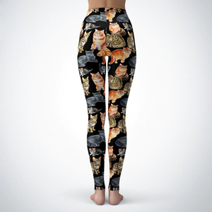 Leggings décontractés pour femmes, taille mi-haute, grande taille, à imprimé animal tissé, sexy, haute élasticité - Product Image 2