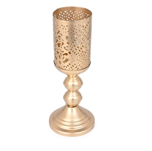 Pozo de vidrio RUsticFinish soportado por linternas de vela de cuerpo de metal para Navidad con tamaños de 12 pulgadas - Product Image 6