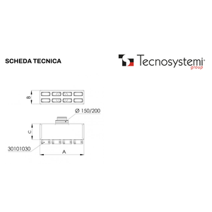 Sistemas HVAC de Distribución Tecnosystemi, Plenum para VMC por Conductos con Salidas Ovaladas - Product Image 2