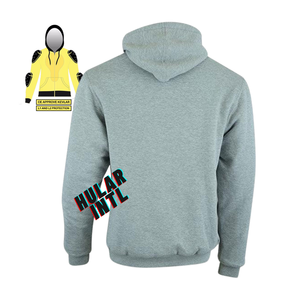 Sweat à Capuche Moto en Molleton Bleu avec Doublure et Armure CE Sweat à Capuche de Course de Sécurité Rembourré - Product Image 5