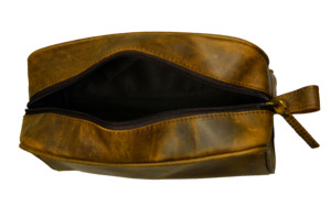 Personalized Genuine Leather Dopp <b>Kit</b> for Men Leather Toiletry Bag Groomsmen Gift Men's Business Travel Organizer Toiletry Bag - Product Image 5