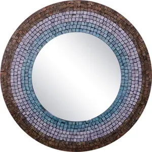 Gorgeous Home Accessories Wall <b>Hanging</b> <b>Mirrors</b> Inlaid Mother of Pearl Decorative <b>Mirror</b> in Living Room Bedroom - Product Image 4