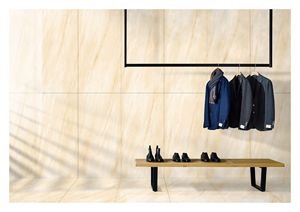 Carreaux de porcelaine émaillée antidérapants Forenza Crema au design italien moderne pour hôtels, centres commerciaux, villas, décoration de chambre antibactérienne de 9mm d'épaisseur - Product Image 3