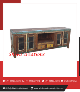 Gabinete de sala de estar de madera maciza de alta calidad moderno, madera India recuperada, precio de fábrica directo para muebles de oficina en casa - Product Image 5