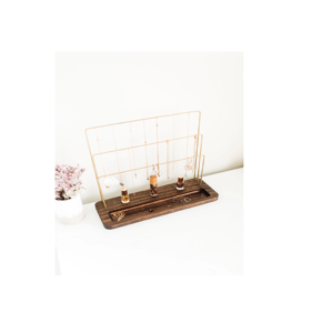 Présentoir à bijoux en bois de luxe présentoir à bijoux en bois présentoirs à pendentifs en bois et brillant fait main poli avec vente - Product Image 2