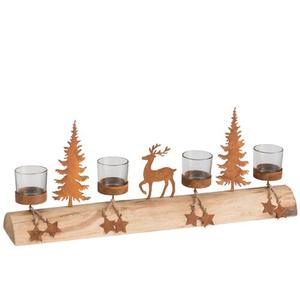 ที่ใส่ของน้ำหนักเบาทำจากโลหะ & ไม้การผสมผสานของการออกแบบที่ทันสมัยและเสน่ห์แบบชนบทการตกแต่งคริสต์มาสที่สมบูรณ์แบบสำหรับบ้านและสำนักงาน - Product Image 4