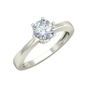 Scintilla ting 18 Karat Weißgold Lab Grown Invisible Diamond Setting Solitaire Vorschlag Ringe auf Engagement für Mädchen zu günstigen Kosten