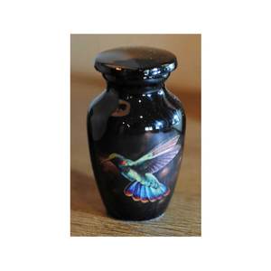 Handmade Aluminium Brass Cremation <b>Urn</b> for Human Pet Ashes Memorial Funeral Keepsake <b>Jar</b> - Product Image 4