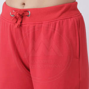 Mode en gros streetwear coloré ajusté personnalisé deux pièces survêtement femmes recadrée épaules tombantes sweats et pantalons de survêtement - Product Image 6