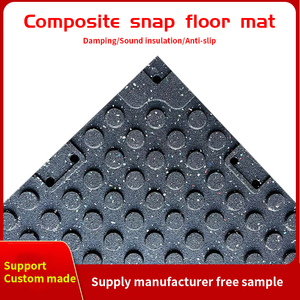 QTMAT Antideslizante EPDM Gránulos Elástico Levantamiento de pesas Gimnasio Pisos de goma Azulejos Gimnasio Alfombrilla de goma - Product Image 5