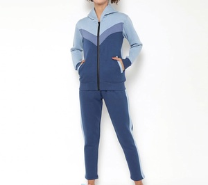 Nouvelle mode d'hiver 100% coton fait de haute qualité femmes survêtement meilleure vente dames en plein air décontracté multicolore survêtements - Product Image 1