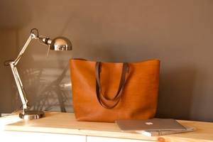 Sac fourre-tout de haute qualité en cuir véritable résistant à l'eau, durable, grande capacité, sac à main à bandoulière, mode vintage, portable - Product Image 2