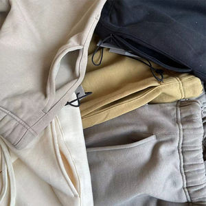 Los mejores pantalones cortos personalizados 100% algodón blanco negro estiramiento Limo Taupe deportes pantalones de chándal pantalones cortos de lana para hombres 2025 - Product Image 5