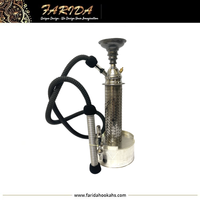 Chicha de luxe Farida en laiton, artisanale, art 3D, style hôtel, laque oxyde d'argent, durable, design personnalisé haut de gamme