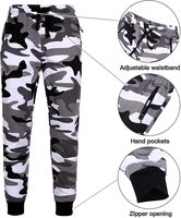 Ensemble de survêtement de camouflage pour hommes, sweat à capuche et pantalon zippés personnalisés, vêtements décontractés de coupe athlétique pour le fitness et l'entraînement