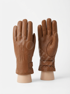 Gants en cuir chauds pour la saison froide, sensation premium, avec sangle réglable et design de préhension naturelle pour un confort quotidien en extérieur - Product Image 4