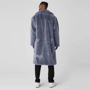 Nouveautés Manteau en fausse fourrure pour homme - Manteau d'hiver chaud et élégant pour homme, veste en fausse fourrure épaisse et douce, vente en gros - Product Image 2