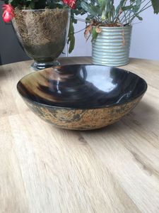 <b>BOWL</b> QUALITY NATURAL BUFFALO HORN <b>BOWL</b> Available in All Sizes Indian Horn Crafts Decorative Horn <b>Bowl</b> for Home and Decor - Product Image 3