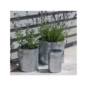 Maceta de plantas de decoración moderna para el hogar, maceta galvanizada, forma y tamaño personalizados, maceta decorativa para interiores y exteriores - Product Image 4