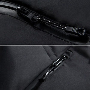 Nouvelle arrivée d'hiver, veste matelassée à capuche ultra-légère pour homme, style décontracté, veste à bulles, logo sur le devant en toile, rembourrage en polyester - Product Image 5